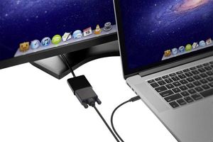 Renkforce USB-C / VGA Adapterkabel USB-C stekker, VGA-stekker 15-polig 0.50 m Zwart RF-3385696 USB-C-displaykabel