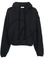 ERL hoodie en coton à détails francs - Noir