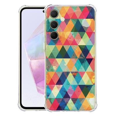 Samsung Galaxy A56 Hoesje - Geruit TPU Antishock Samsung Galaxy A56 Hoesje - Geruit TPU Antishock