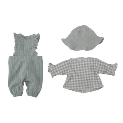 Little Dutch babypop kleertjes Fresh Green Check - groen
