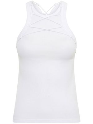 Dion Lee débardeur Lock à lien de resserrage - Blanc