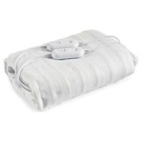 Dubbele elektrische bedverwarmer Gift Decor Wit Polyester 140 x 1 x 160 cm Geometrisch 2 x 60 W