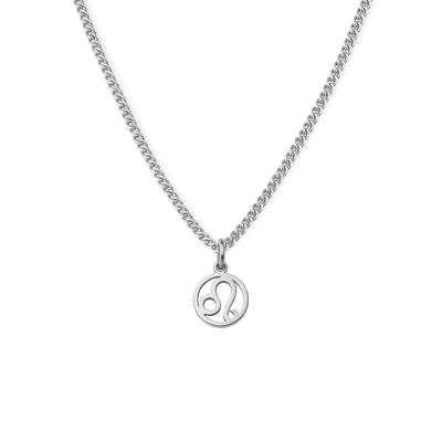 Minimalistische sterrenbeeld ketting - Stainless steel - Zilver - Leeuw - Leo
