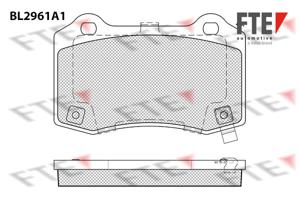 Remblokkenset, schijfrem FTE, Inbouwplaats: Achteras: , u.a. fÃ¼r Cadillac, Jeep, Hyundai, Chrysler, Chevrolet, Dodge, Tesla