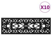 Trapmatten 10 st 25x75 cm rubber