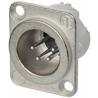 Neutrik NC4MD-LX XLR-connector Flensstekker, contacten recht Aantal polen: 4 Zilver 1 stuk(s) - thumbnail
