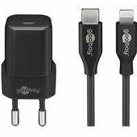 USB C oplader + USB Lightning kabel