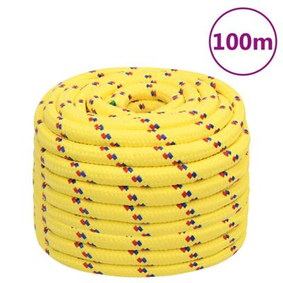 Boottouw 20 mm 100 m polypropyleen geel