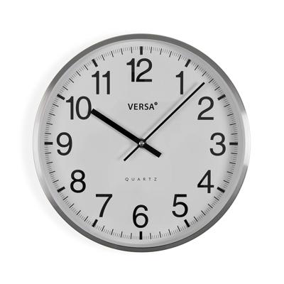 Muurklok Versa Wit Metaal
