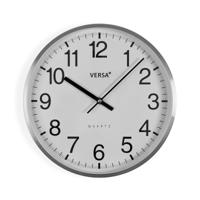 Muurklok Versa Wit Metaal