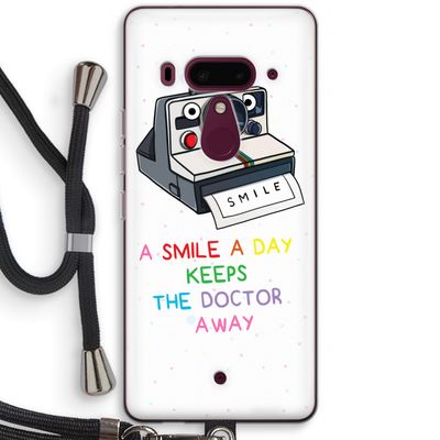 Smile: HTC U12+ Transparant Hoesje met koord