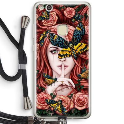 Lady Moth: Huawei Ascend P10 Lite Transparant Hoesje met koord