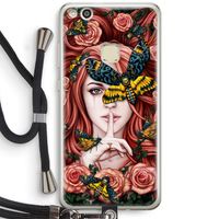 Lady Moth: Huawei Ascend P10 Lite Transparant Hoesje met koord