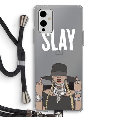 Slay All Day: OnePlus 9 Transparant Hoesje met koord
