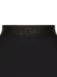 Dolce & Gabbana culotte à taille haute à logo - Noir