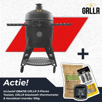 GRLLR Ember PRO 23 Charocal Black Kamado BBQ Mat Zwart