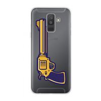 Pew Pew Pew: Samsung Galaxy A6 Plus (2018) Transparant Hoesje