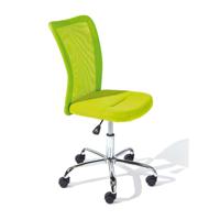 Leen Bakker - Bureaustoel Bonnie - Chroom/Synthetisch - Groen - 43x88x56 Cm
