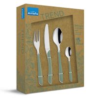 Amefa Eclat Bestekset 24-delig RVS/Groen Amefa Eclat Bestekset 24-delig RVS/Groen