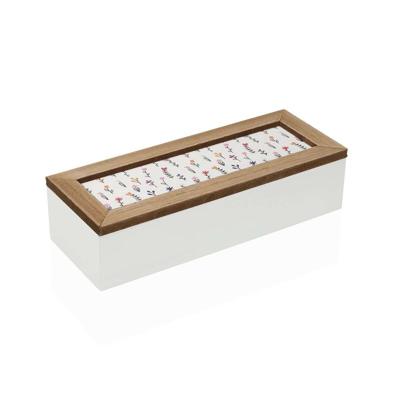 Doos-Juwelenkistje Versa BLUME Hout MDF 9 x 6 x 24 cm