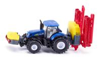 Siku New holland tractor met kverneland veldspuit (1:87)