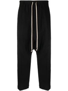 Rick Owens pantalon en laine vierge à motif tartan - Noir