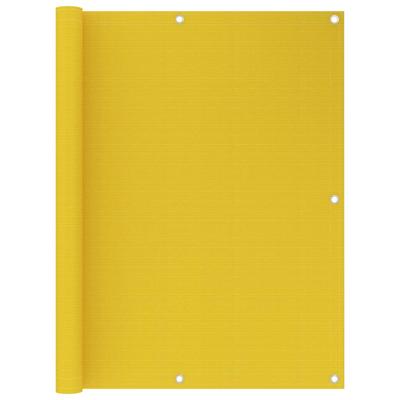 VidaXL Balkonscherm 120x600 cm hdpe geel