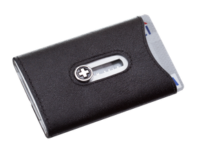 Wagner Swiss Wallet Tuxedo Silver Leather