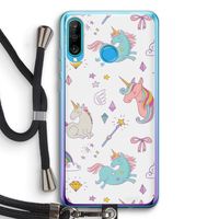 Fantasiewereld: Huawei P30 Lite Transparant Hoesje met koord
