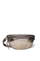 Jerome Dreyfuss crossbody Lino Banane 45LINOBCH lame champagne