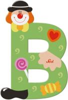 Sevi letter clown b: 10 cm (81738)