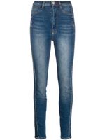 Philipp Plein jean skinny à taille haute - Bleu