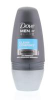 Dove Deodorant roll on men clean comfort (50 ml) - thumbnail