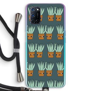 Sansevieria: Oppo A92 Transparant Hoesje met koord