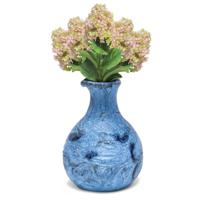 Kunstbloem Pluimhortensia/hydrangea groot - 5x - 85 cm - lichtroze - kunst zijdebloem