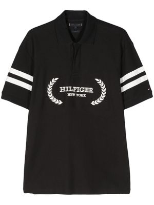 Tommy Hilfiger polo Monotype Stripe - Noir