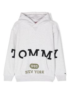 Tommy Hilfiger Junior hoodie en jersey à logo imprimé - Gris