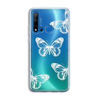 White butterfly: Huawei P20 Lite (2019) Transparant Hoesje