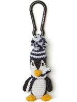 Alanui porte-clés penguin en crochet - Noir