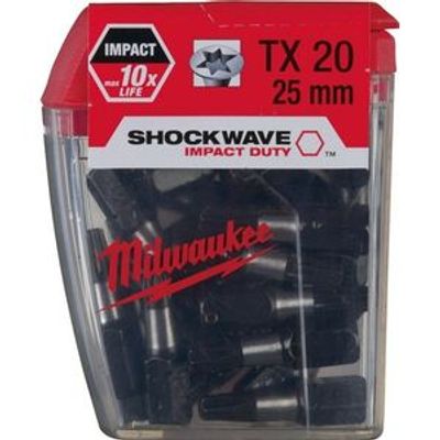 Milwaukee Accessoires Shockwave IR TX 20 x 25 mm (25 stuks) - 4932430875