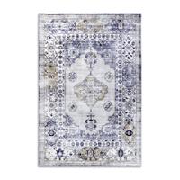 Vintage Vloerkleed Aurora - Blauw / Grijs maat: 230x160cm - materiaal: - Dekbed-Discounter.nl
