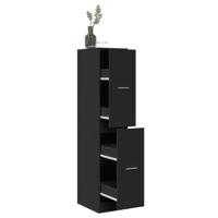 Apothekerskast 30x41x144,5 cm bewerkt hout zwart Apothekerskast 30x41x144,5 cm bewerkt hout zwart