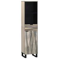 Badkamerkast met plank Bruin en zwart 38 x 33 x 160 cm