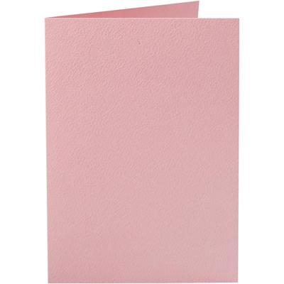 Creativ Company Kaarten, afmeting kaart 10,5x15 cm, 220 gr, roze, 10 stuk/ 1 doos