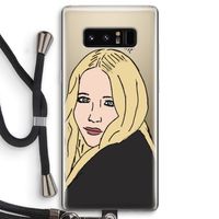 Mary Kate: Samsung Galaxy Note 8 Transparant Hoesje met koord