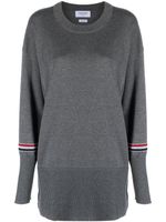 Thom Browne pull en laine à col rond - Gris