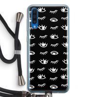 Eye pattern #3: Samsung Galaxy A50 Transparant Hoesje met koord