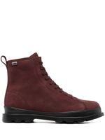 Camper bottines Brutus en cuir - Rouge - thumbnail