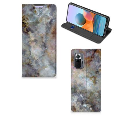 Xiaomi Redmi Note 10 Pro | Standcase | Marmer Grijs