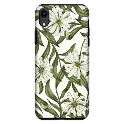 Wit bloemenpatroon: iPhone XR Tough Case